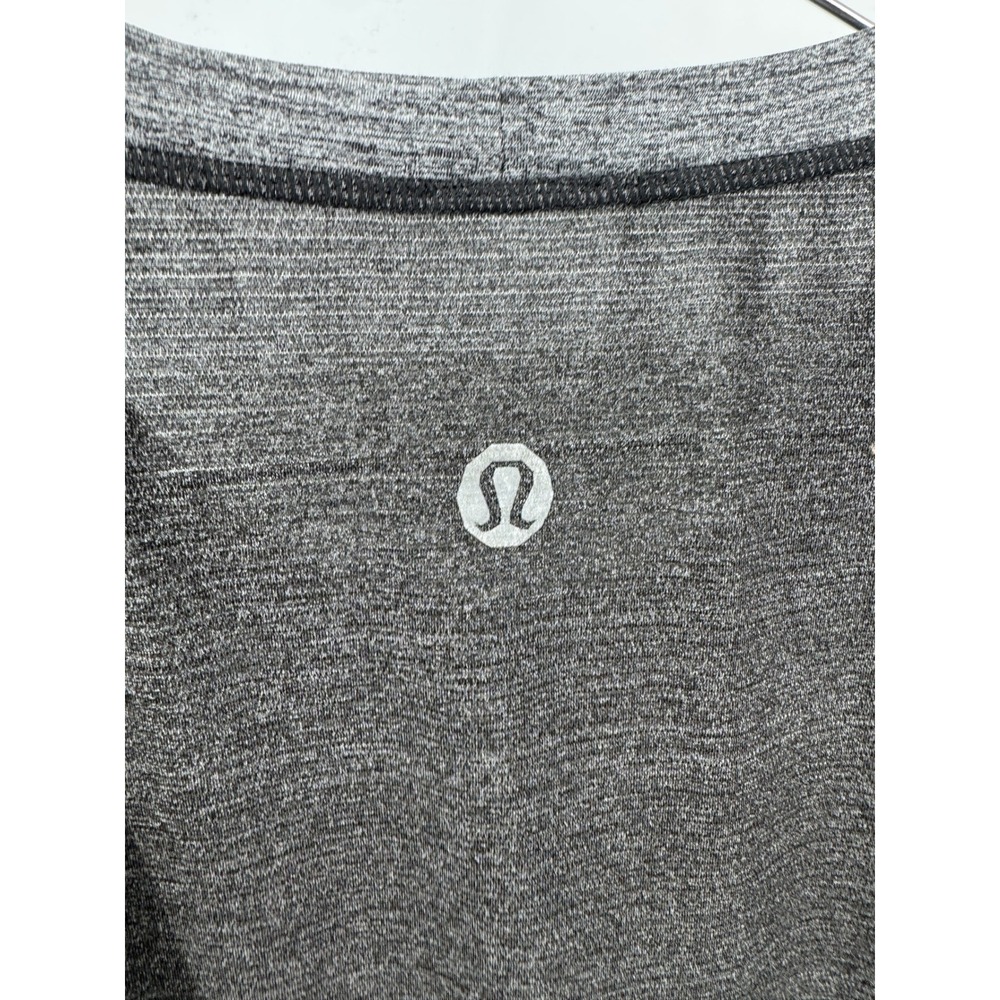 Lululemon T Shirt L Mens Gray Training‎ Workout Short Sleeve Shirt Top - Picture 5 of 10